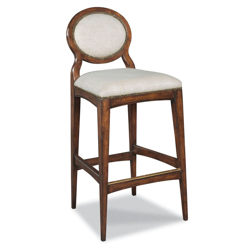 Ventura Upholstered Stool, Bordeaux, Bar Stool (30.5" Seat Height)