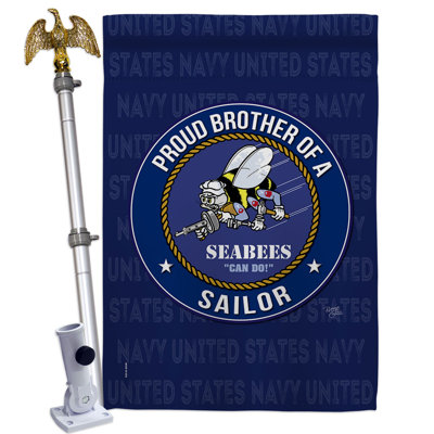 Ensemble de drapeaux en polyester 2 côtés 40 x 28 po