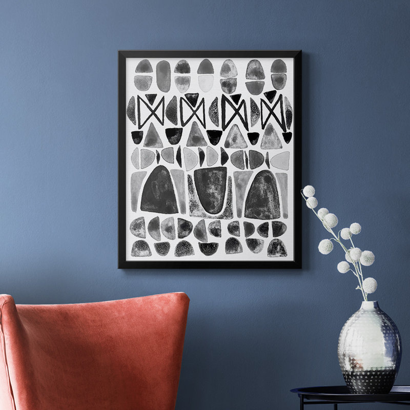 Toile encadrée de qualité supérieure gris Arches III - prête à être accrochée, Noir, H 24 po x l 20 po