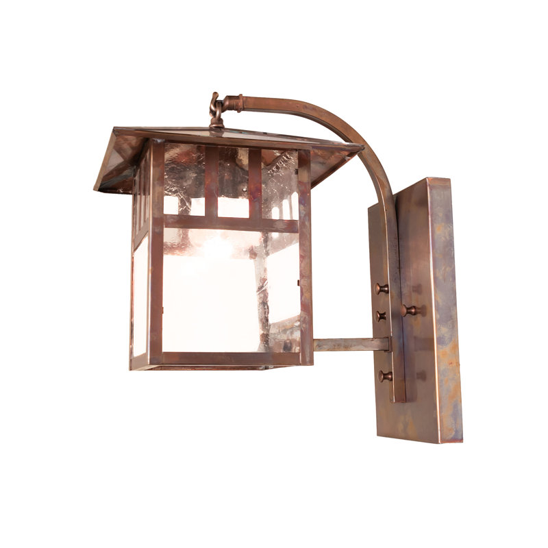 1 - Light Armed Sconce, 14" H x 9" W x 13" D