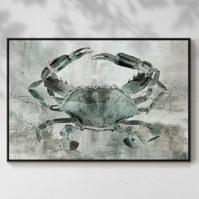 «Neutral Crab II», peinture sur toile encadrée