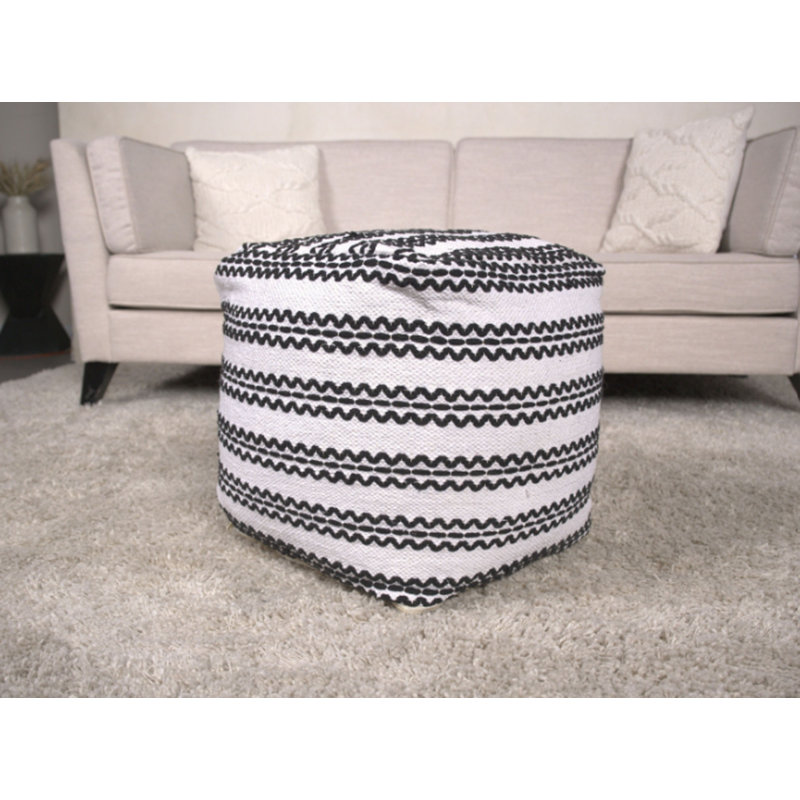 Lani Handcrafted Fabric Pouf