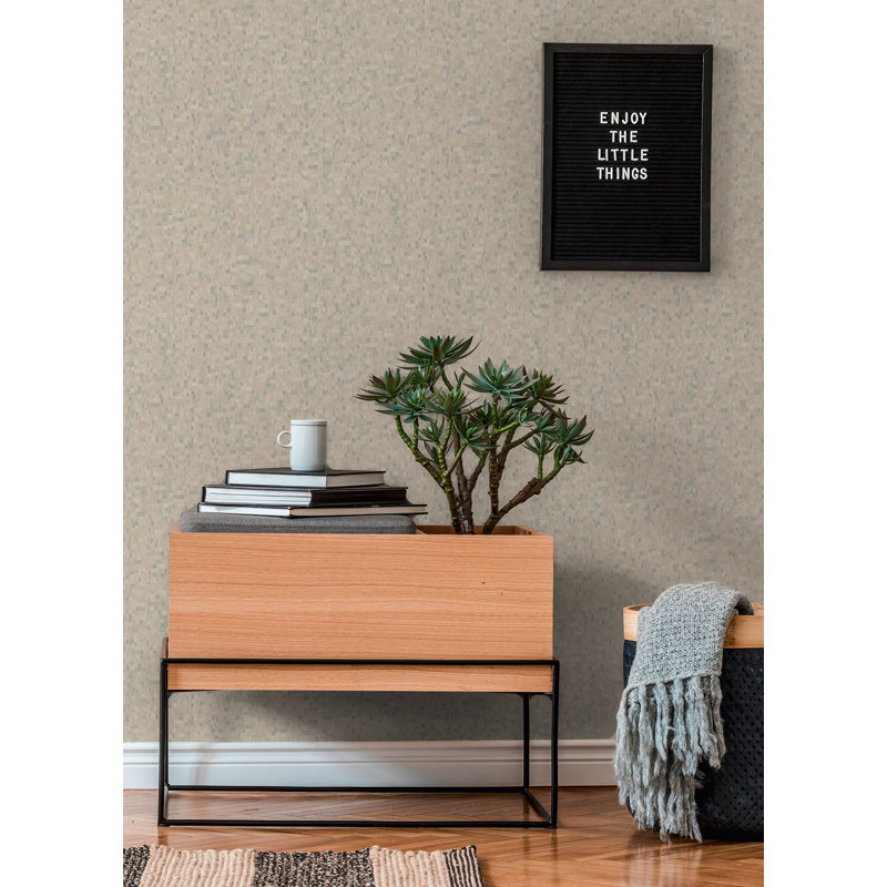 Rouleau de papier peint L 33 pi x l 20,9 po, Bleu sarcelle