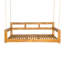 Structure de lit de jour de balançoire de véranda en bois pour patio, banc de balançoire de jardin avec 4 cordes de suspension-160767182