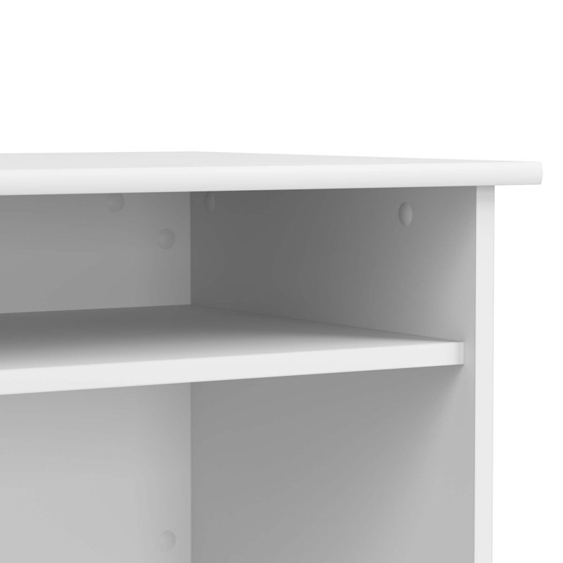 Bureau d'écriture rectangulaire Burham, Blanc