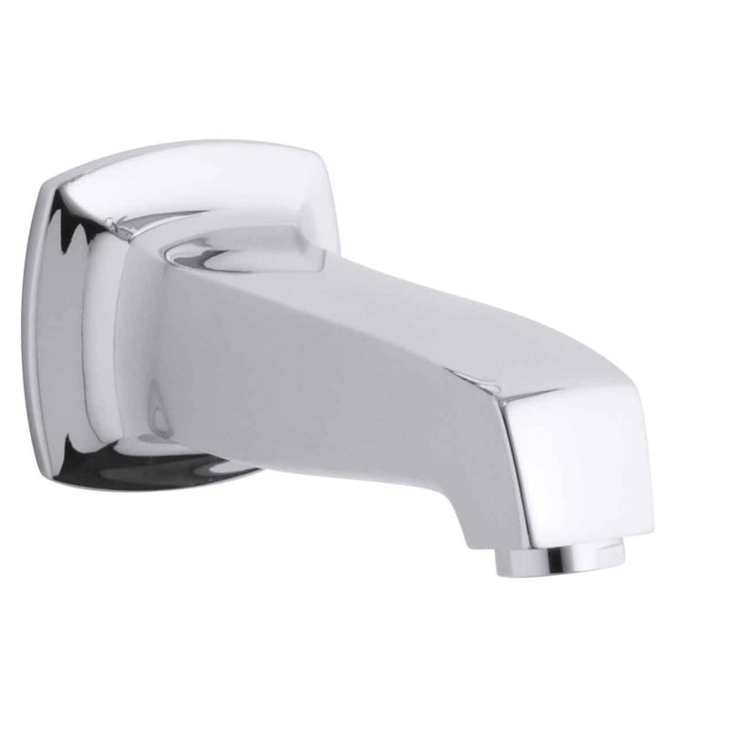 Margaux Wall-Mount, Non-Diverter Bath Spout, Polished Chrome