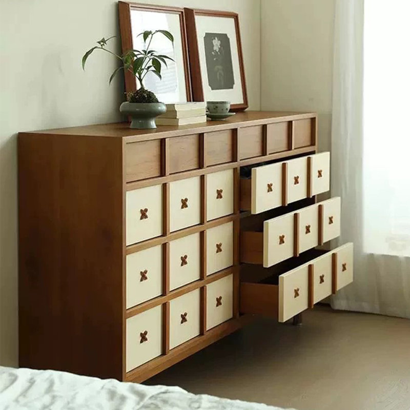 French-style minimalist drawer storage cabinet