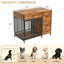 Cage pour chien de style meuble avec tiroirs de rangement Iliu