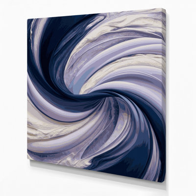 «Abstract Landscape 67», art mural sur toile bleue