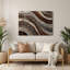 Art mural horizontal en métal rayé horizontal gris clair et noir-2106914278