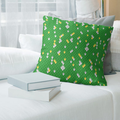 Snake Scales Linen Throw Pillow