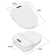 Elongated Toilet Seat Bidet Multiple Spray Modes Wireless Remote Self-Cleaning Nozzle Seat Sensor
