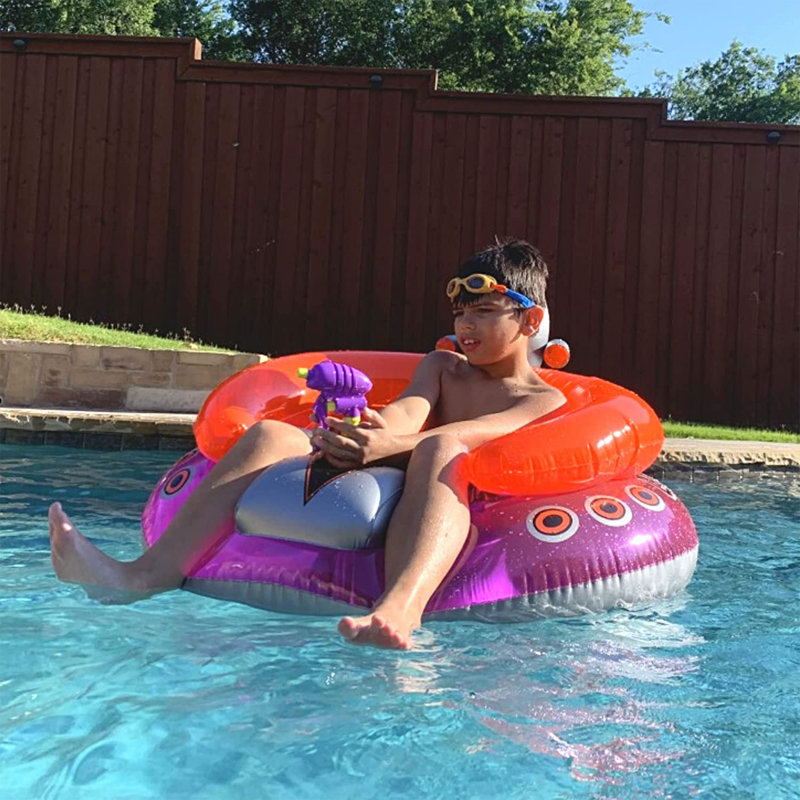 Flotteur de piscine gonflable UFO Swimline avec pistolet à eau (paquet de 2)