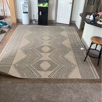 Kendall Geometric Indoor / Outdoor Tan Area Rug Mistana Rug Size: Rectangle 4' x 6