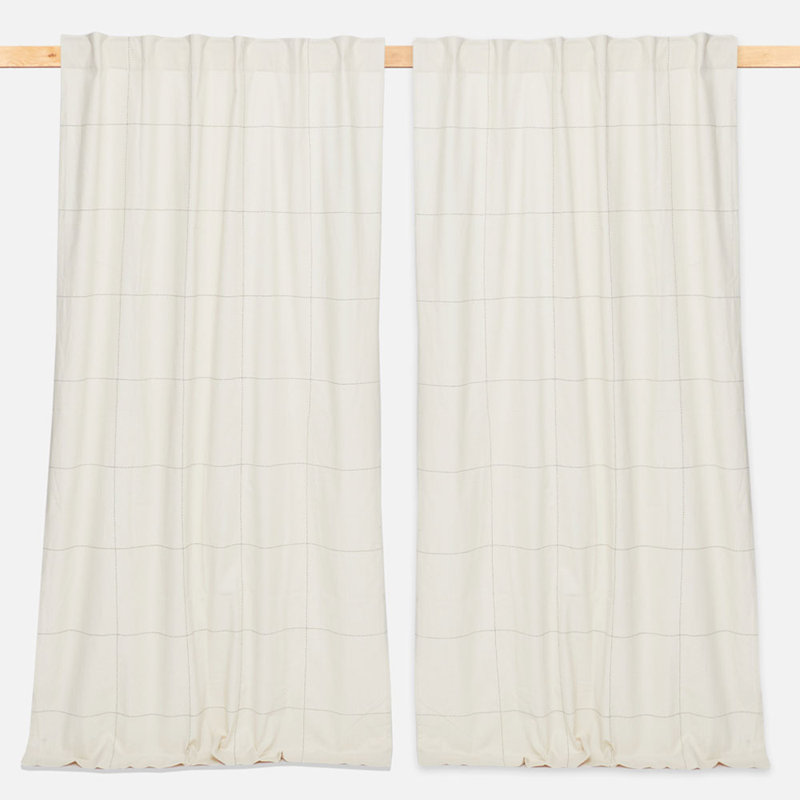 Semi Sheer Curtain Panel, 50" W x 108" L