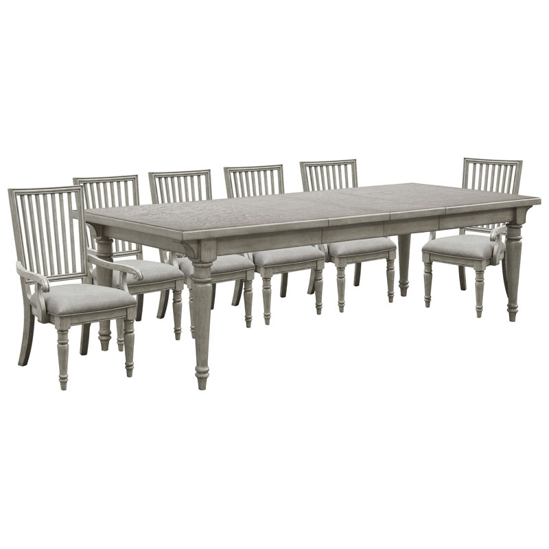 Table de salle à manger Branice, 7 pièces: table, 6 chaises