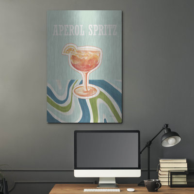 Art mural en métal Aperol
