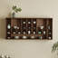 Bois massif + 4 tablettes murales en bois manufacturé, présentoir à décor moderne pour chambre à coucher, salle de bain, cuisine, salon
