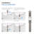 Cube 2-handle Bathroom Faucet with Drain Assembly-83653102