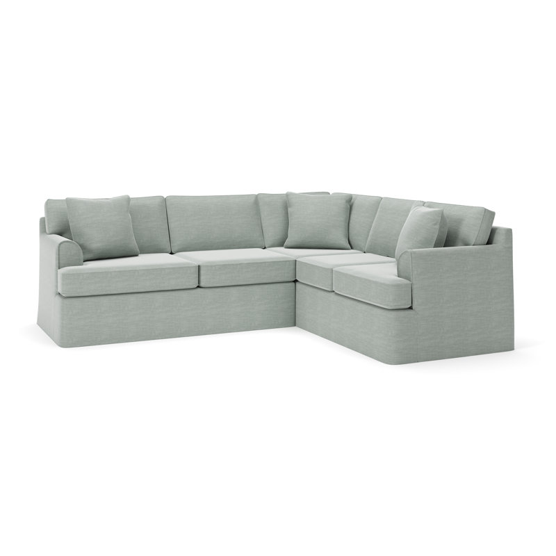 Canapé modulaire 2 pièces Conradina, Orienté à droite, Tissu natté Capri conversation