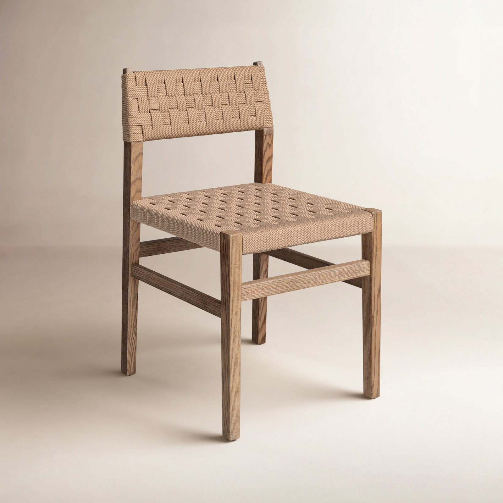 Mallory Oak Dining Chair, Toasted Oak