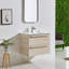 Meuble-lavabo simple 30 po avec plateau en céramique Elozor-1837746333