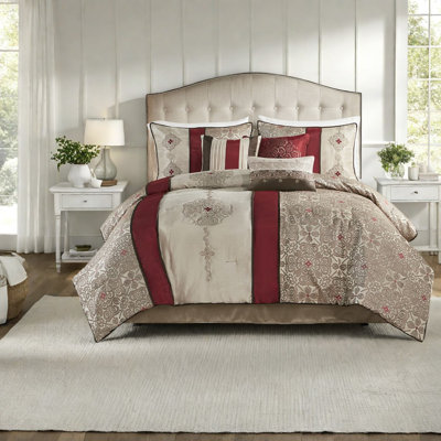 Piece King Bedding Sets, Polyester Jacquard Modern Bedroom Home