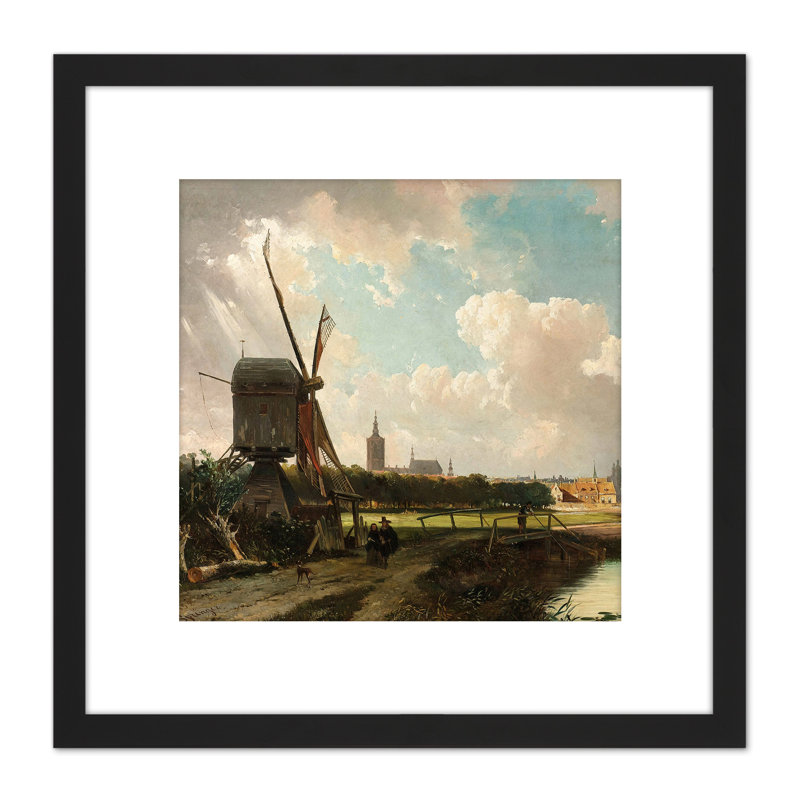 Springer View Of Hague From Delftsevaart - Single Picture Frame Painting