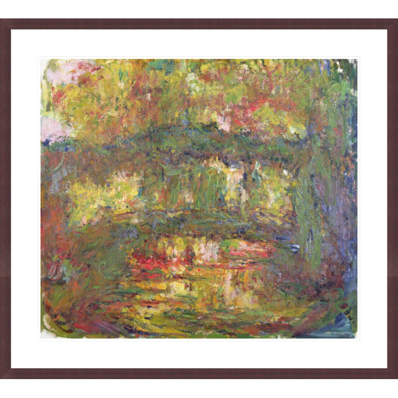 Pont japonais par Claude Monet, impression giclée sur cadre, H 33,5 po x l 36,98 po