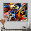 Music Canvas Wall Art, Abstract Rhythm Painting Print - Abstract Music and Rhythm