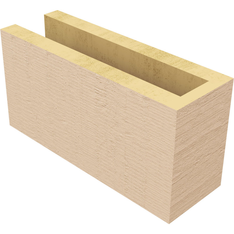 Block Block Woodgrain TimberThane Raider Tail, apprêté brun clair, H 6 po x l 12 po x P 4 po