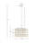 4-Light Glass Drum Shade Chandelier