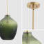 Luminaire suspendu en verre texturé 1 lumière Parsnath-1119780067
