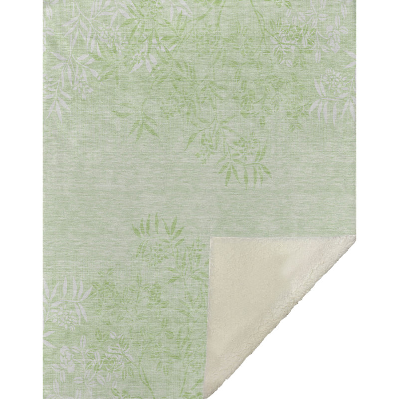 Jeté floral Sherpa ASB673 Addison, Menthe
