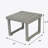 Square Side Table, Wood End Table