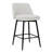 2 Counter Height Swivel , Upholstered With Linen And Back, Metal Legs, 25.6" Seat Height, For Kitchen Island & Pub, Cloth Of Bar Stools, Linen, Back Ideal Pub-554041475