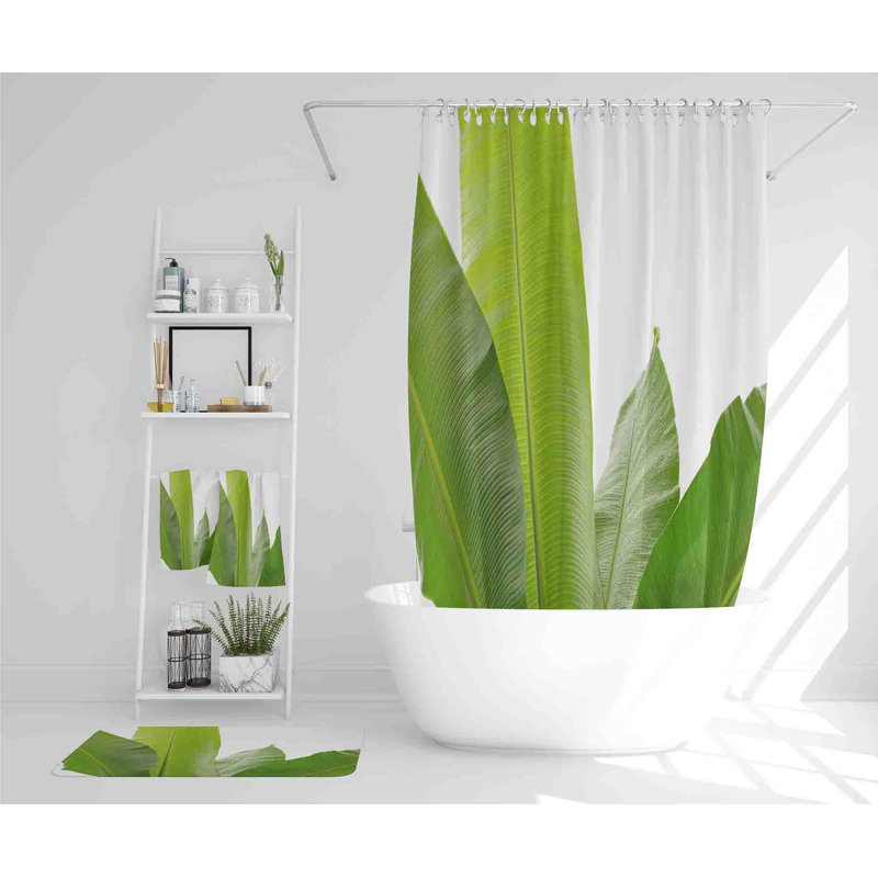 Nethan Polyester Shower Curtain Set