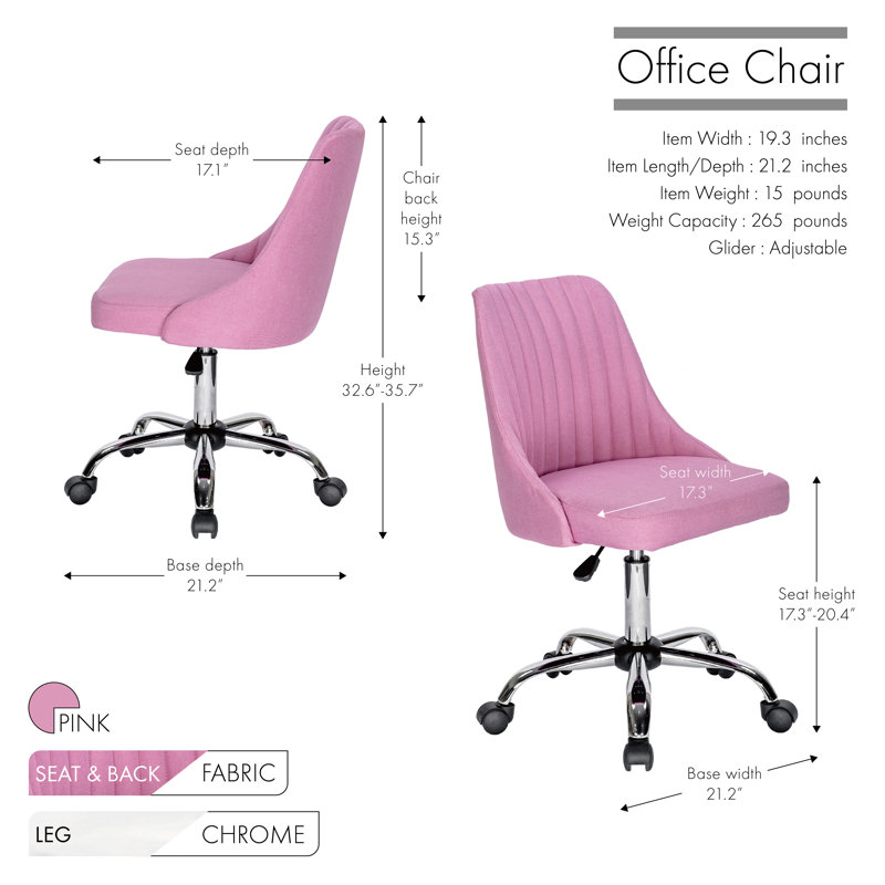 Office Chair, Pink