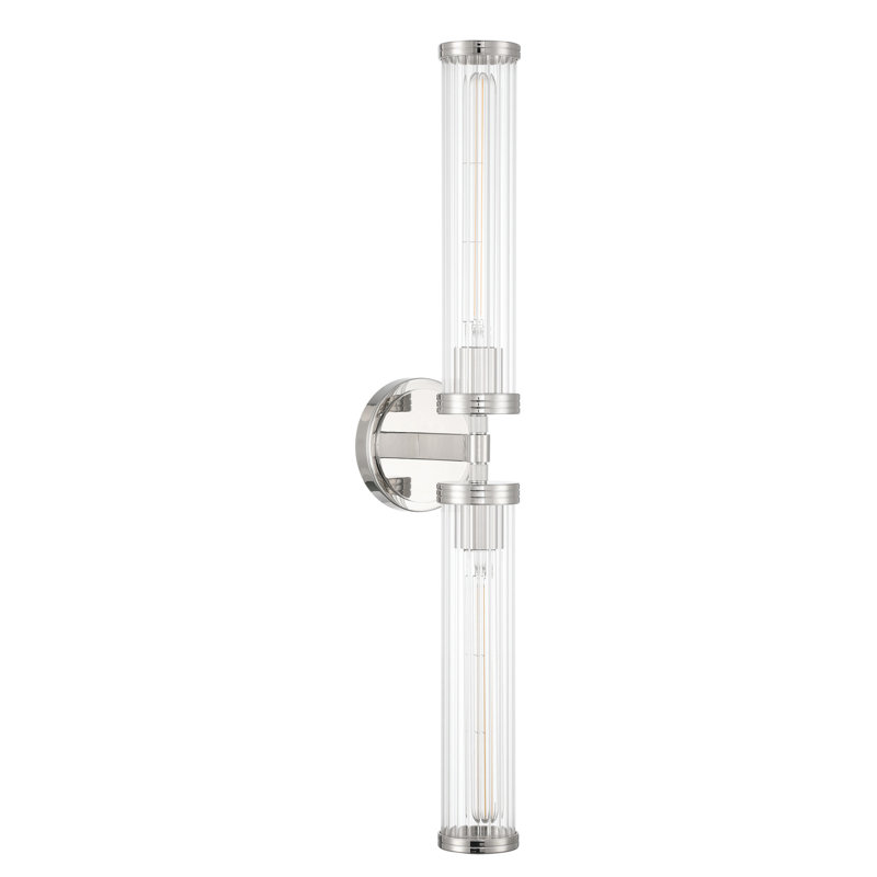 Touete 29'' LED Polished Nickel Sconce, Nickel