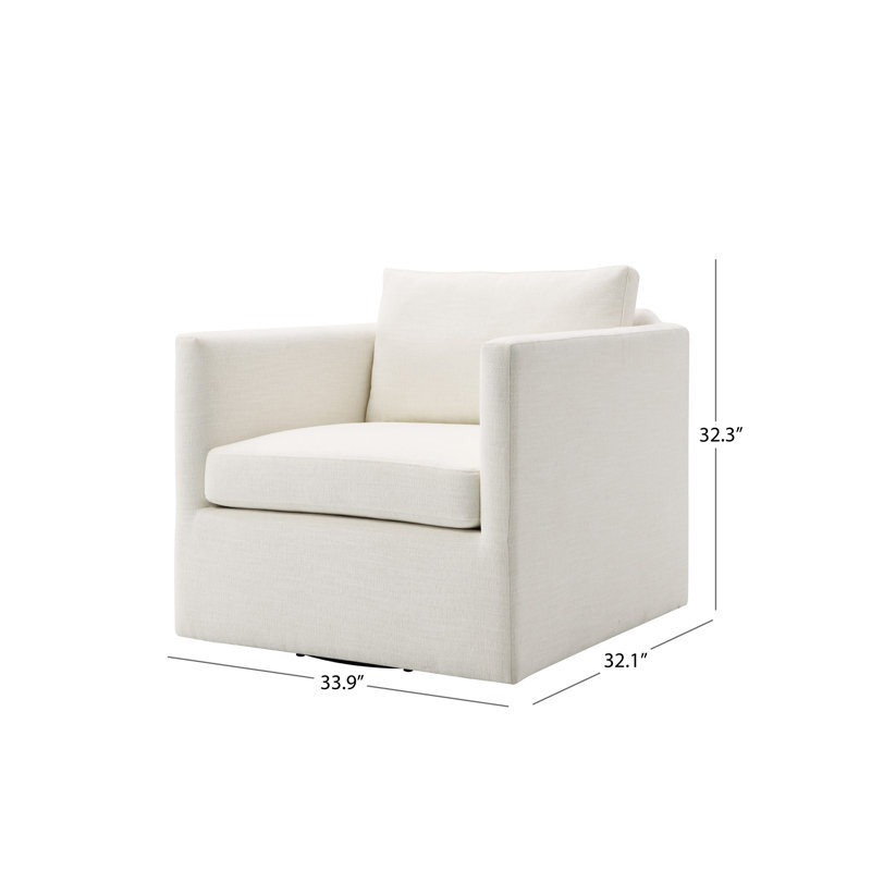 Swivel Chair,, Ivory