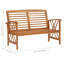 Amenia 4 - Person Solid Wood Patio Dining Set Rectangular Table