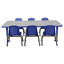 24" x 60" Rectangle T-Mould Activity Table with Adjustable Tiny Tot Legs-109512149-109512145-109512144