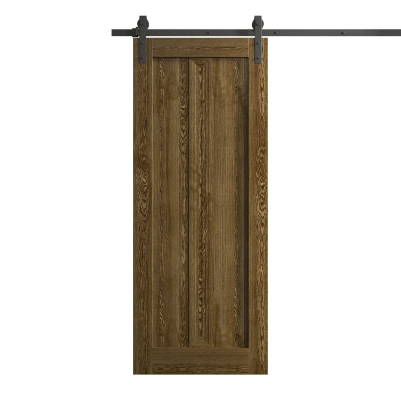 Porte de grange moderne | Ego 5006 | Ensemble de quincaillerie lourde pour rails | Portes intérieures solides, Chêne marbré