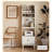 Cream Style Narrow Accent Cabinet