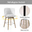 Tabouret de comptoir pivotant de 25,6 po Hiott-1798370045