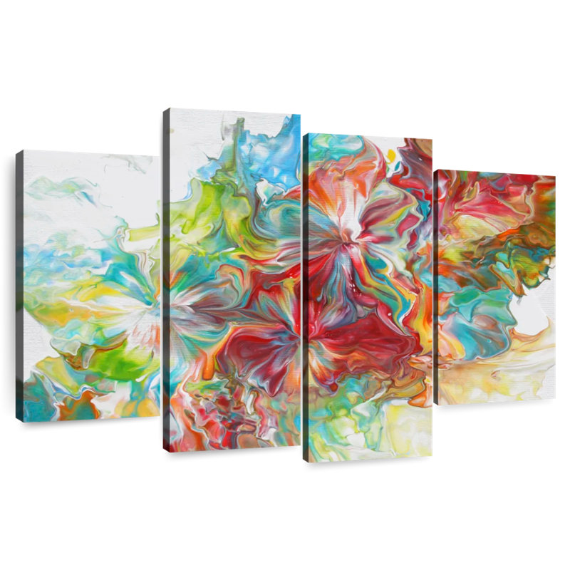 Avery Abstract Pouring X, 27" H x 43" W