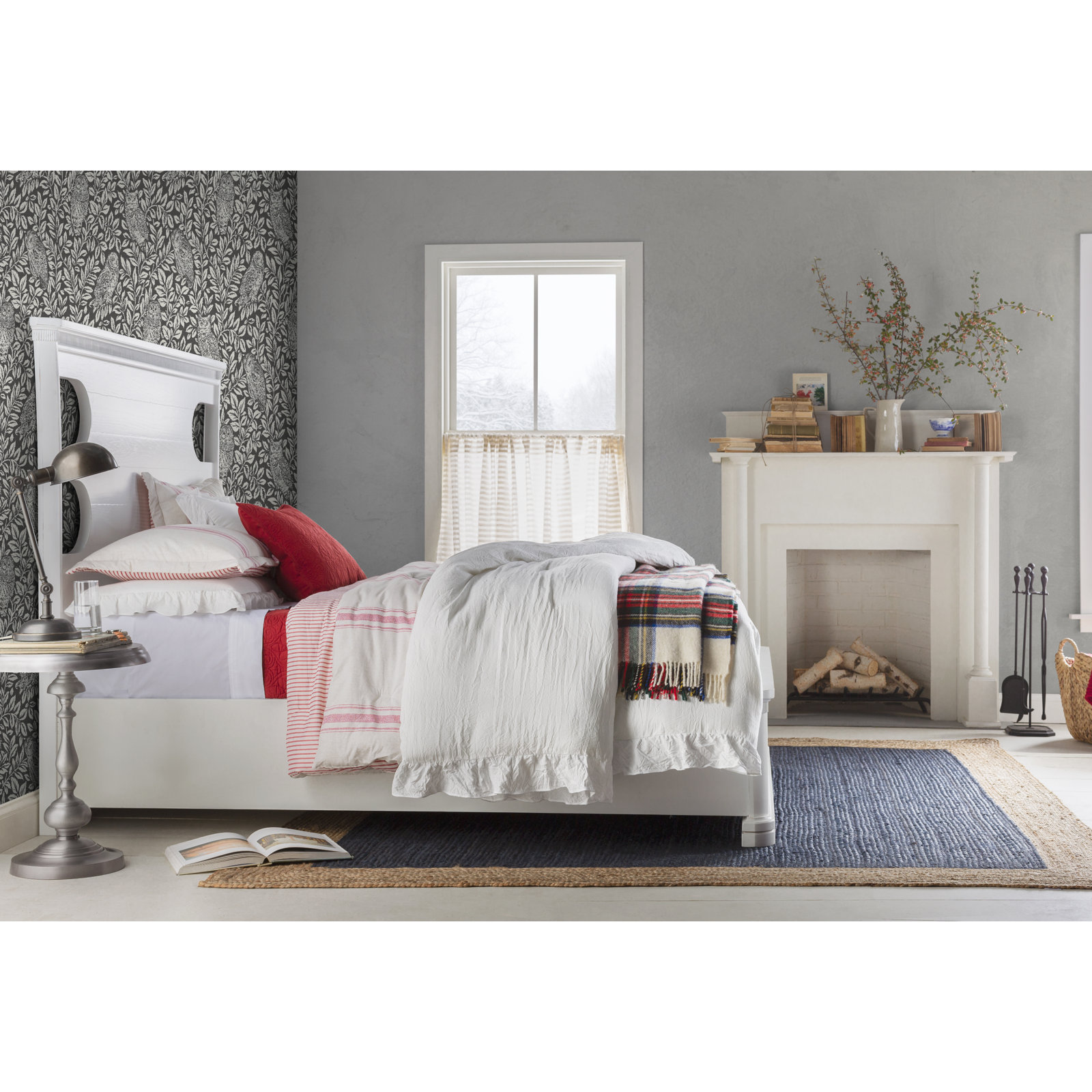 Gilroy Cotton Comforter Set, Red, Full/Queen Comforter + 2 Shams