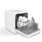 RAYS Countertop Dishwasher with Adjustable Rack White Stainless Steel