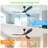 Bartling 60-Inch 3-ABS Blade Modern Ceiling Fan With Light and Amazon Alexa/Voice/Remote/APP Control（Black）-1477402186