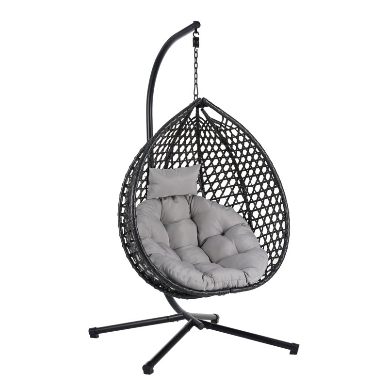 Fauteuil suspendu multifonctionnel, Noir, Gris